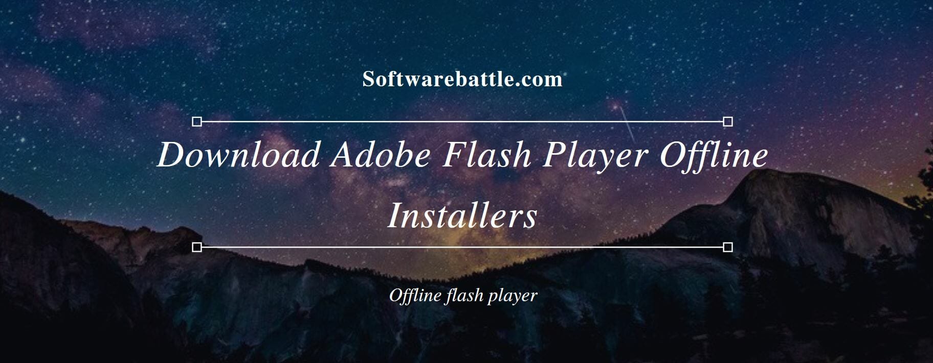 Adobe flash player update offline download